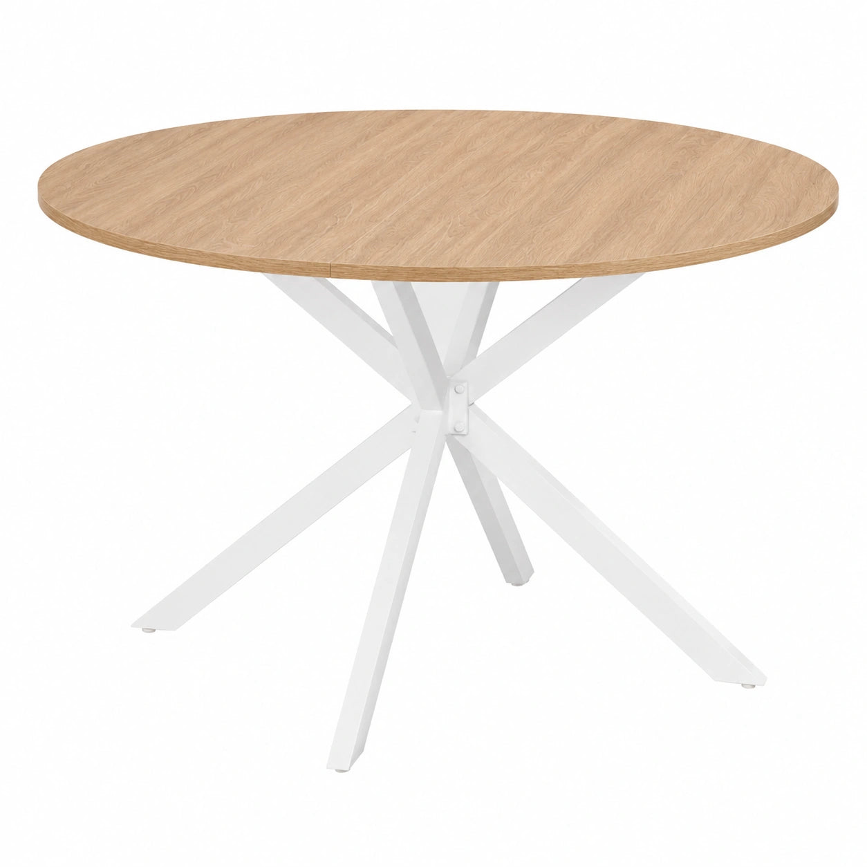 table-a-manger-ronde-pour-6-personnes-en-bois-et-blanc-opfrt10200ef