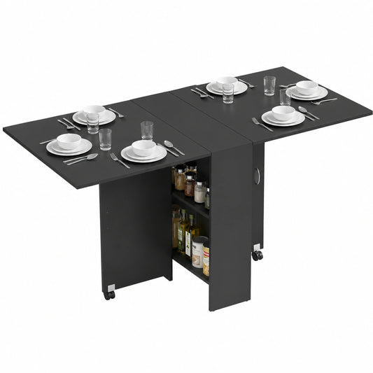 table-pliante-de-cuisine-avec-roulettes-et-etageres-integrees-en-bois-noir-yimbc10197gj