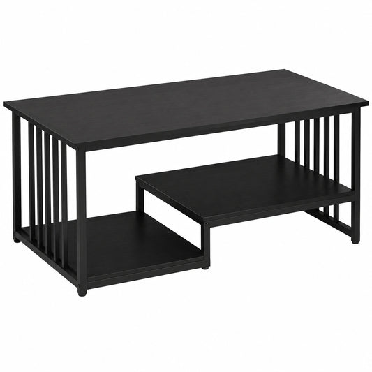 table-basse-rectangulaire-avec-etageres-effet-marbre-gris-et-cadre-en-metal-ahvff10179yv
